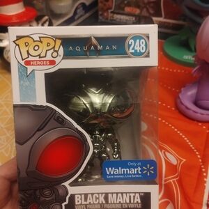 Funko Pop Metallic Black Manta Figure